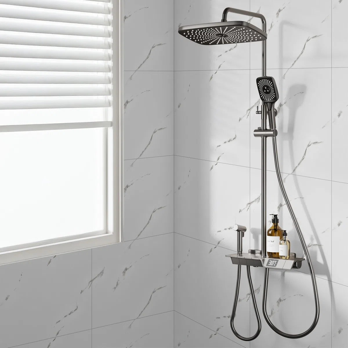 Vieshful Klebefliesen 30x30cm Selbstklebende Marmoroptik Wandpaneele PVC Fliesenaufkleber Wasserfeste Wandverkleidung