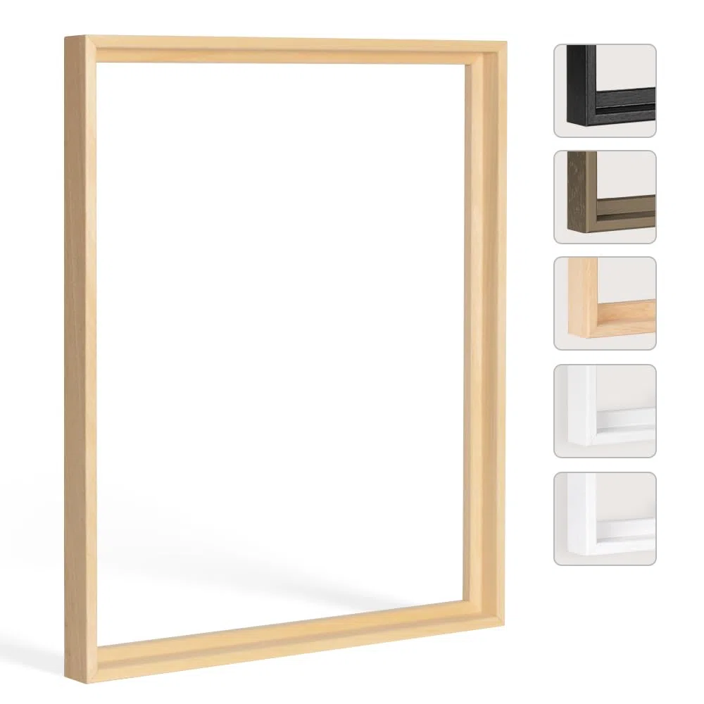 Bildershop-24 Schattenfugen - Rahmen LEMGO 30 x 40 cm Natur (unbehandelt)