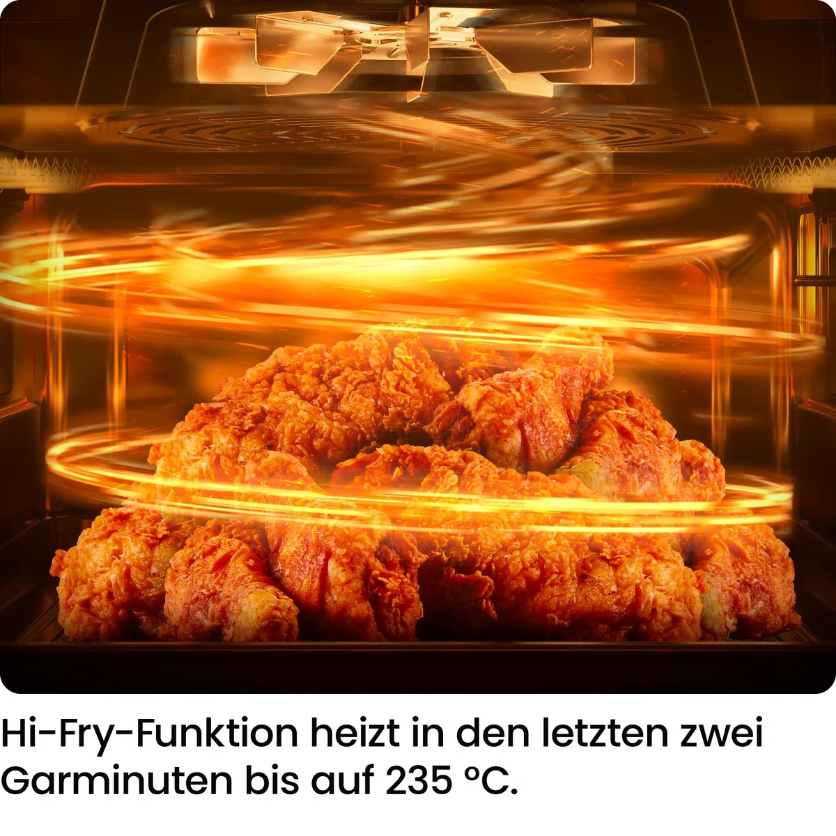 Chefman Heißluftfritteuse 3,75L mit Hi-Fry-Technologie, Sichtfenster | Kompakt, Touch Controls, antihaftbeschichtet, spülmaschinenfest, Schwarz