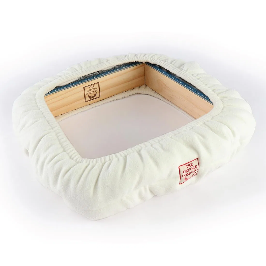 The Oxford Company Rahmenabdeckung, naturweiß, mittelgroß, 35,6 x 35,6 cm bis 45,7 x 45,7 cm