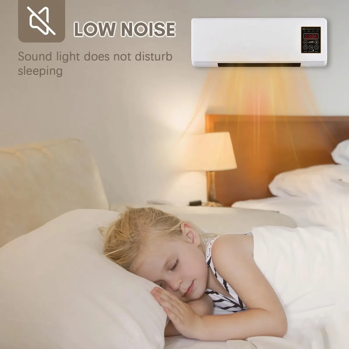 Epicoole Klimaanlage Tragbar 2-in-1 Wandkühlventilator Plug & Play energieeffizient