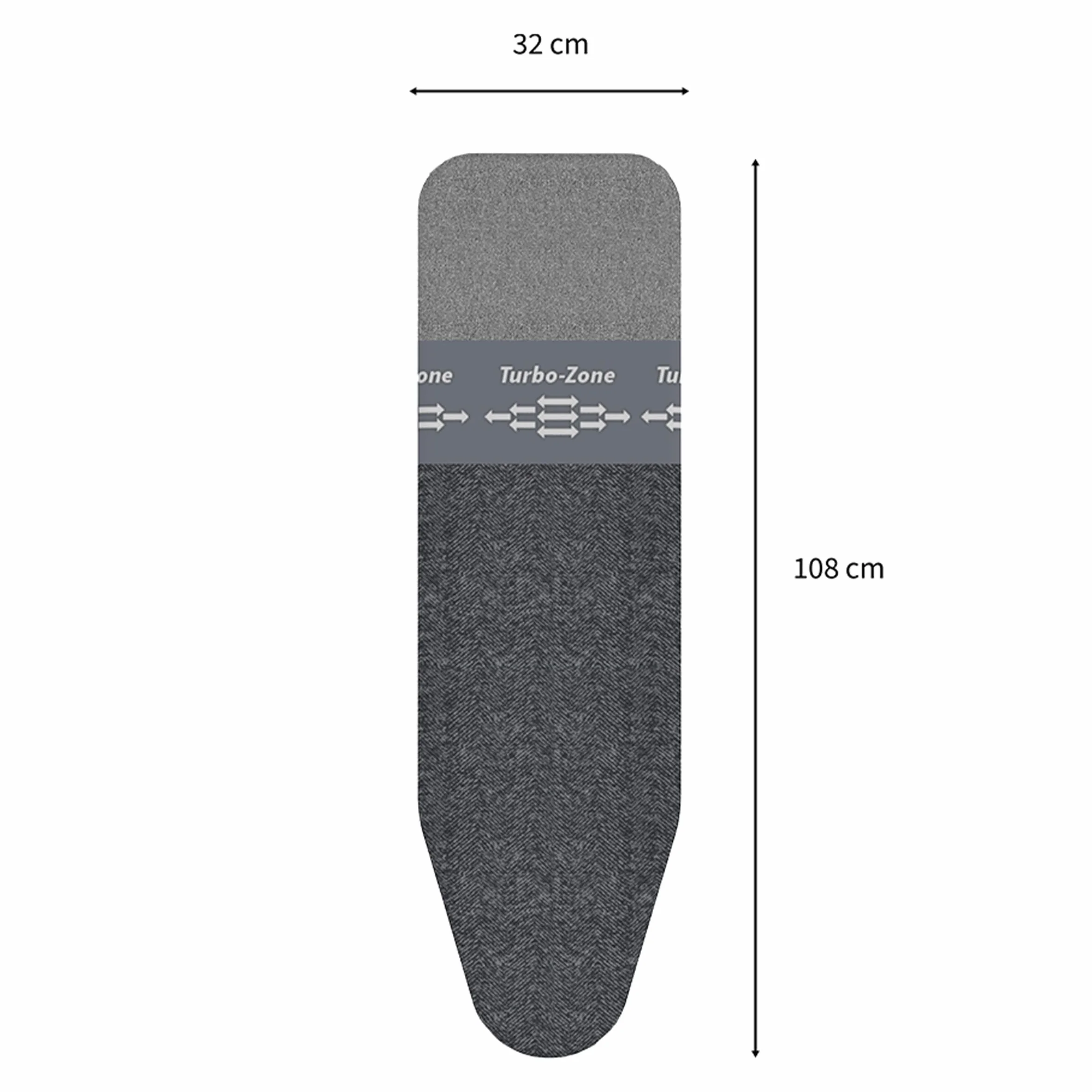 Rörets - Bügelbrett Next Dual Action - Turbo & Park Zone & 4-lagige Polsterung - 32x108 cm - Bügeltisch mit Qualität und Funktionalität von Schwedens führender Bügelbrettmarke