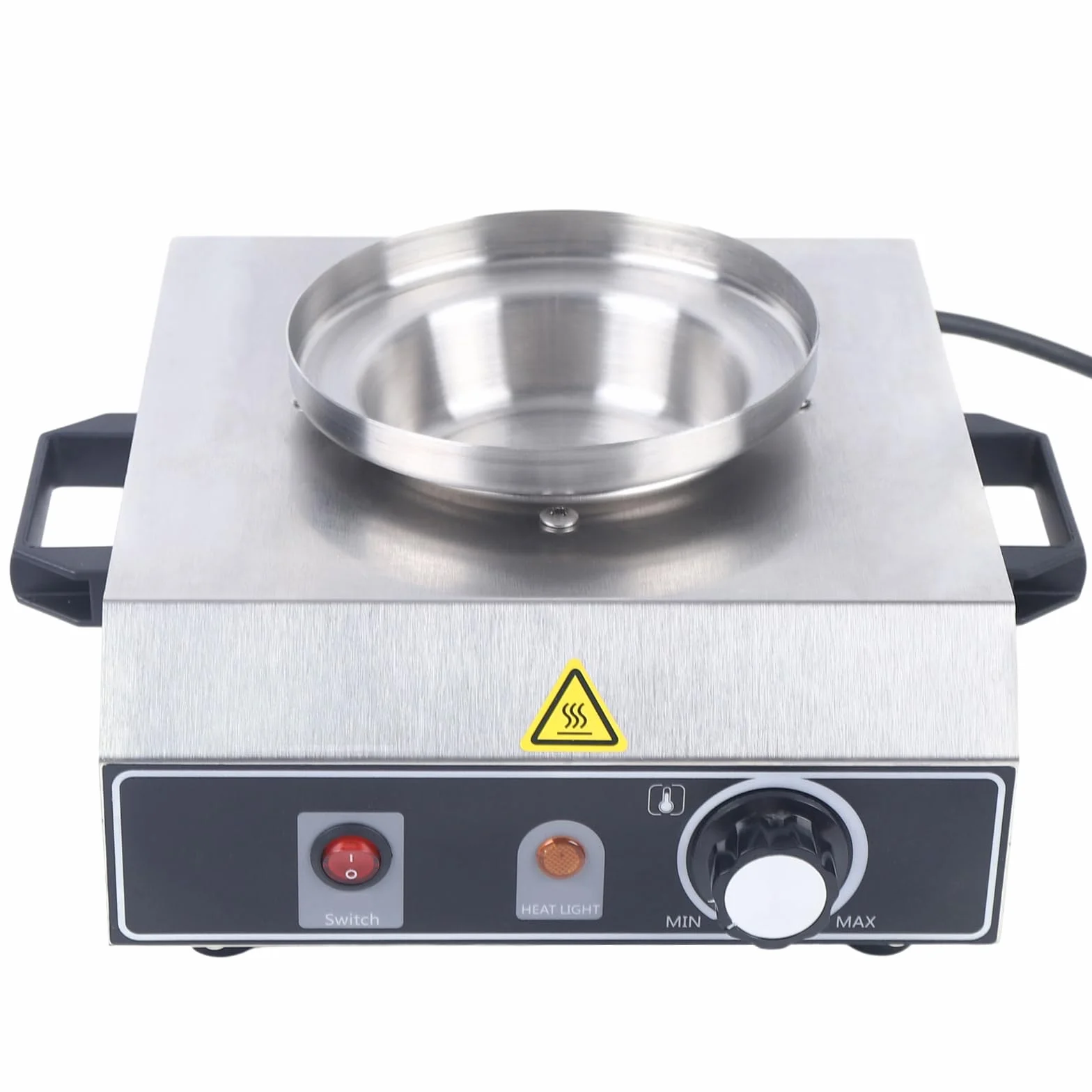 Hot Dog Gerät 350W aus Edelstahl 260 x 280 x 355 mm Wurstkocher Würstchenwärmer Hot Dog Maker, Gerät Wurstwärmer