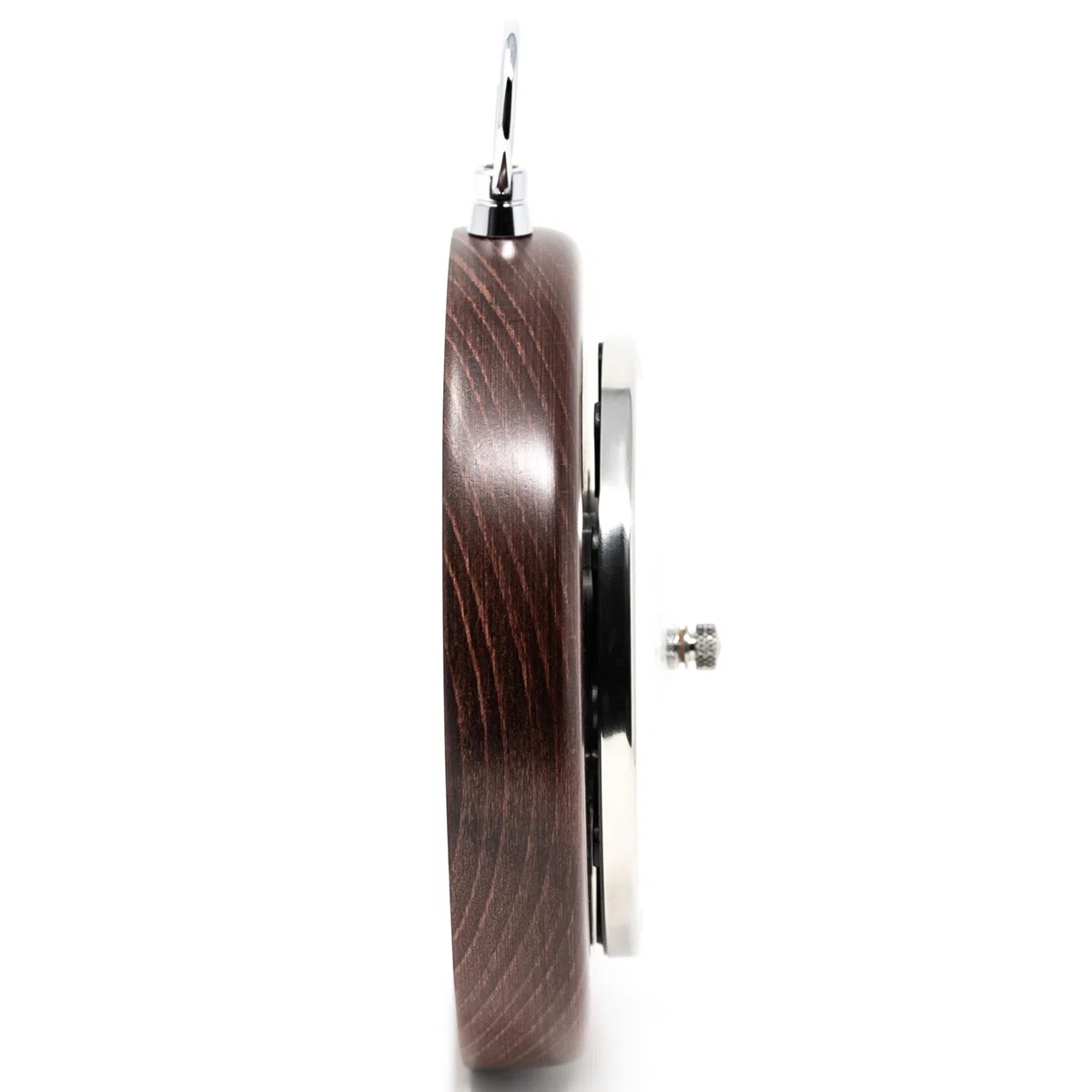 Fischer 1366RS-22 Barometer - 140 mm Druckmessgerät mit Echtholz-Gehäuse gebeizt mahagonifarben - Made in Germany
