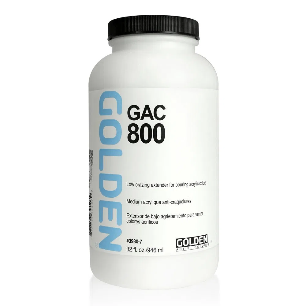 Golden Artist Colors Specialty Acrylic Polymer GAC 800, for Pouring Acrylic colors (3980-7)