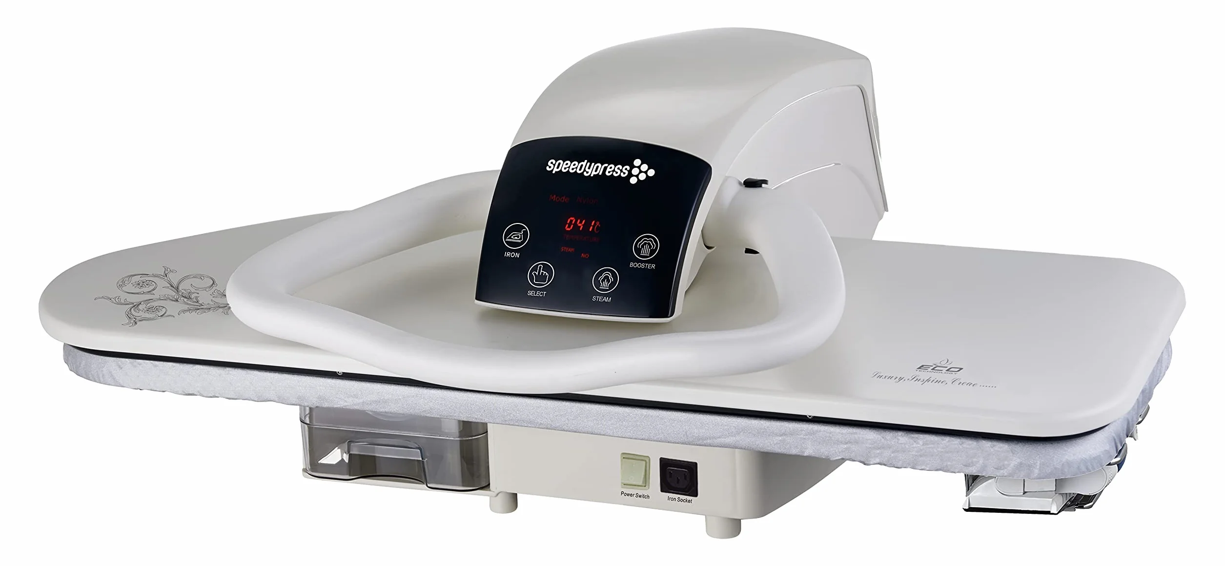 Speedypress Dampfbügelpresse 81HD-Weiß, strapazierfähig, professionell, 81 cm, mit Ständer