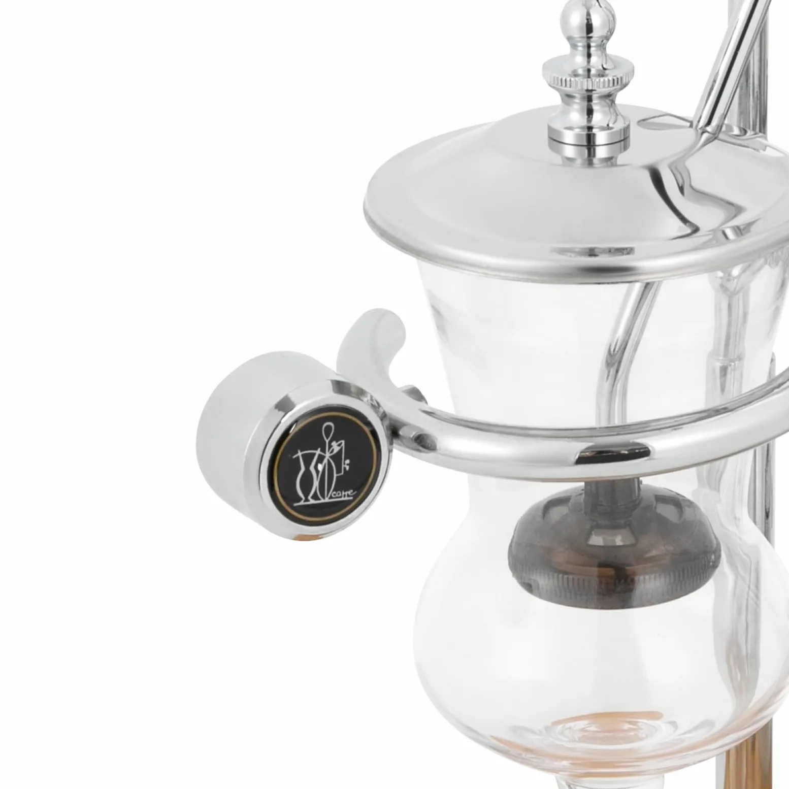 Syphon Kaffeemaschine, Belgisch Belgien Family Balance Siphon, Vakuum-Kaffeekanne mit Messbecher und Löffel 23,5 x 12 x 38 cm