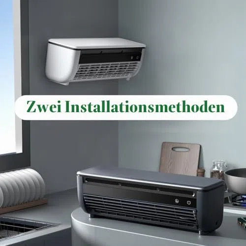 Kabelloser Wandklimaanlagenventilator, wiederaufladbarer Kühlventilator für Zuhause