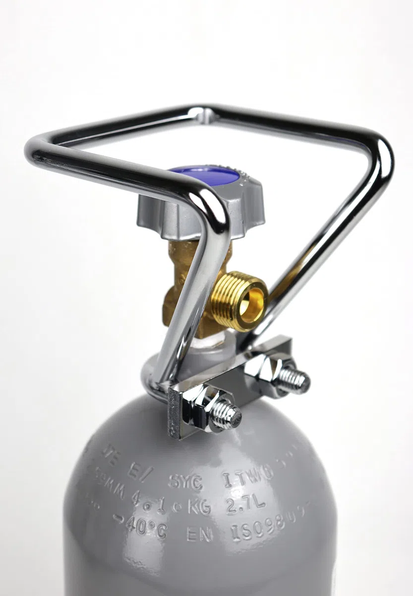 2 kg Kohlensäure Flasche/Gasflasche gefüllt mit 2 kg Kohlensäure (CO2) / Lebensmittelqualität nach E290 / NEUE Eigentumsflasche / 10 Jahre TÜV