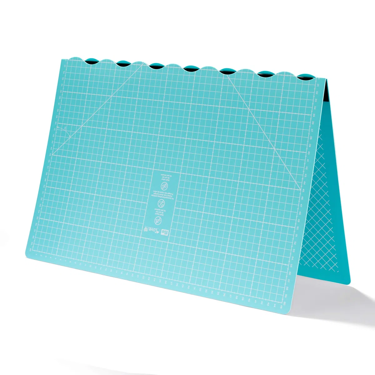 Prym Schneidematte, 45 x 60 cm Gesamtfläche, 30 x 45cm gefaltet, Türkis