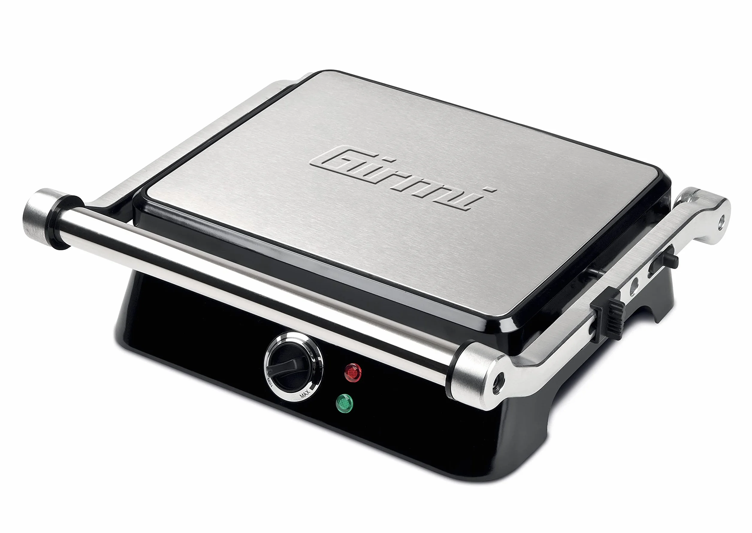Girmi BS44 Grillpfanne mit Petravera-Effekt, Korpus aus Edelstahl, Platten 29,3 x 23 cm