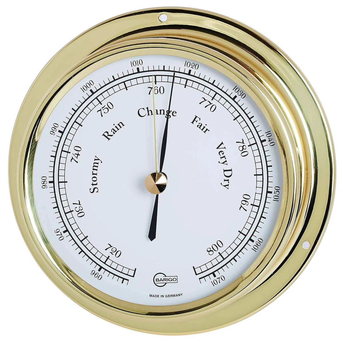Barigo Marine Barometer Regatta Messing 120mm