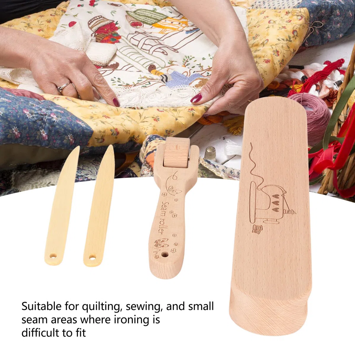 Beechwood Tailors Clappers Multifunktions-Quilters Clapper Quilters Clapper Lori Holt Products Quilting Clappers Schneider Zum Glätten von Stoffen