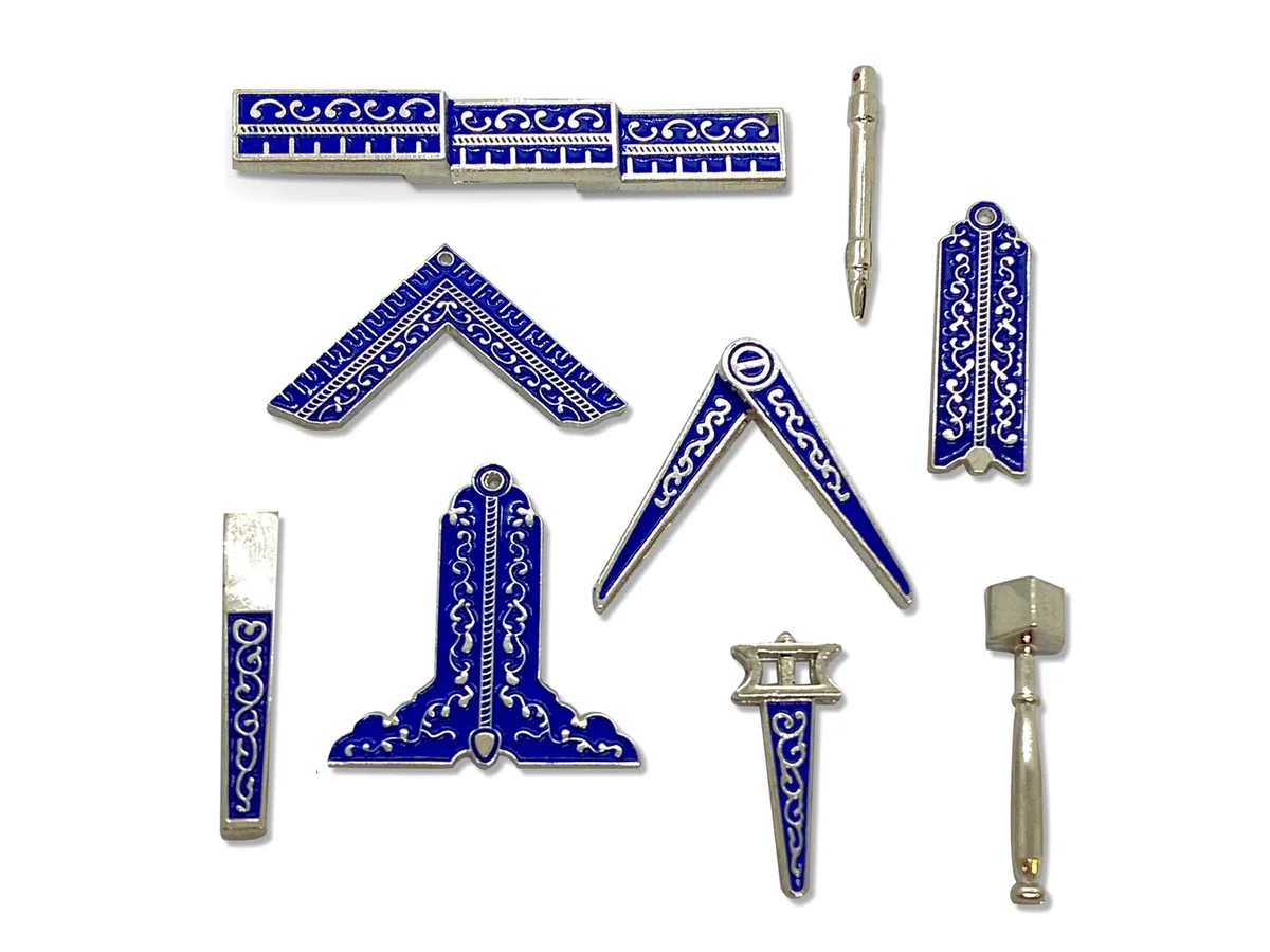 THE MASONIC COLLECTION - Working Tools Set Miniatur Geschenkbox – Geschenkset für Abzeichen – Ideale Freimaurer Geschenke für Männer