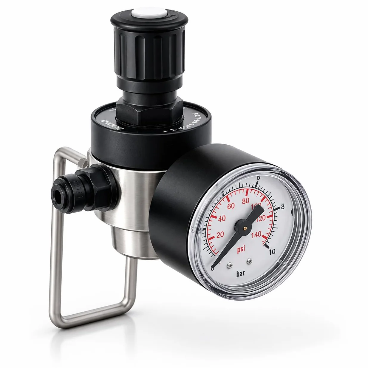 SPRUDELUX CO2 Druckminderer zur Verwendung handelsüblichen 425g CO2 Zylindern geeignet für Quooker Cube System 1. & 2. Generation - Wassersprudler Sprudelsystem Sprudelgerät Sprudler. Made in Italy
