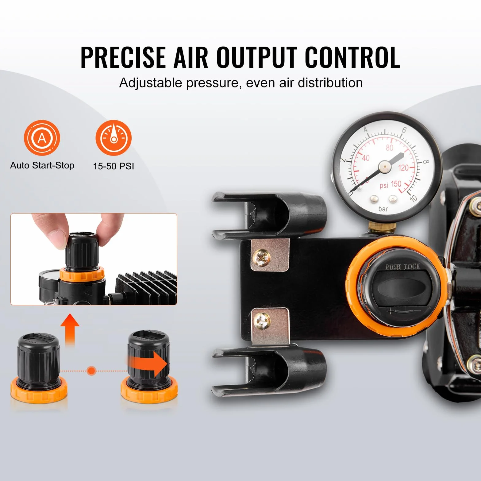 VEVOR Airbrush-Set, Luftkompressor mit Doppellüfter, professionelles Airbrush-System-Set mit 3 Airbrushes, Halter, Farbmischrad, Reinigungsbürsten-Set, Airbrush-Set für Kunst, Nägel, Kekse, Make-up, K