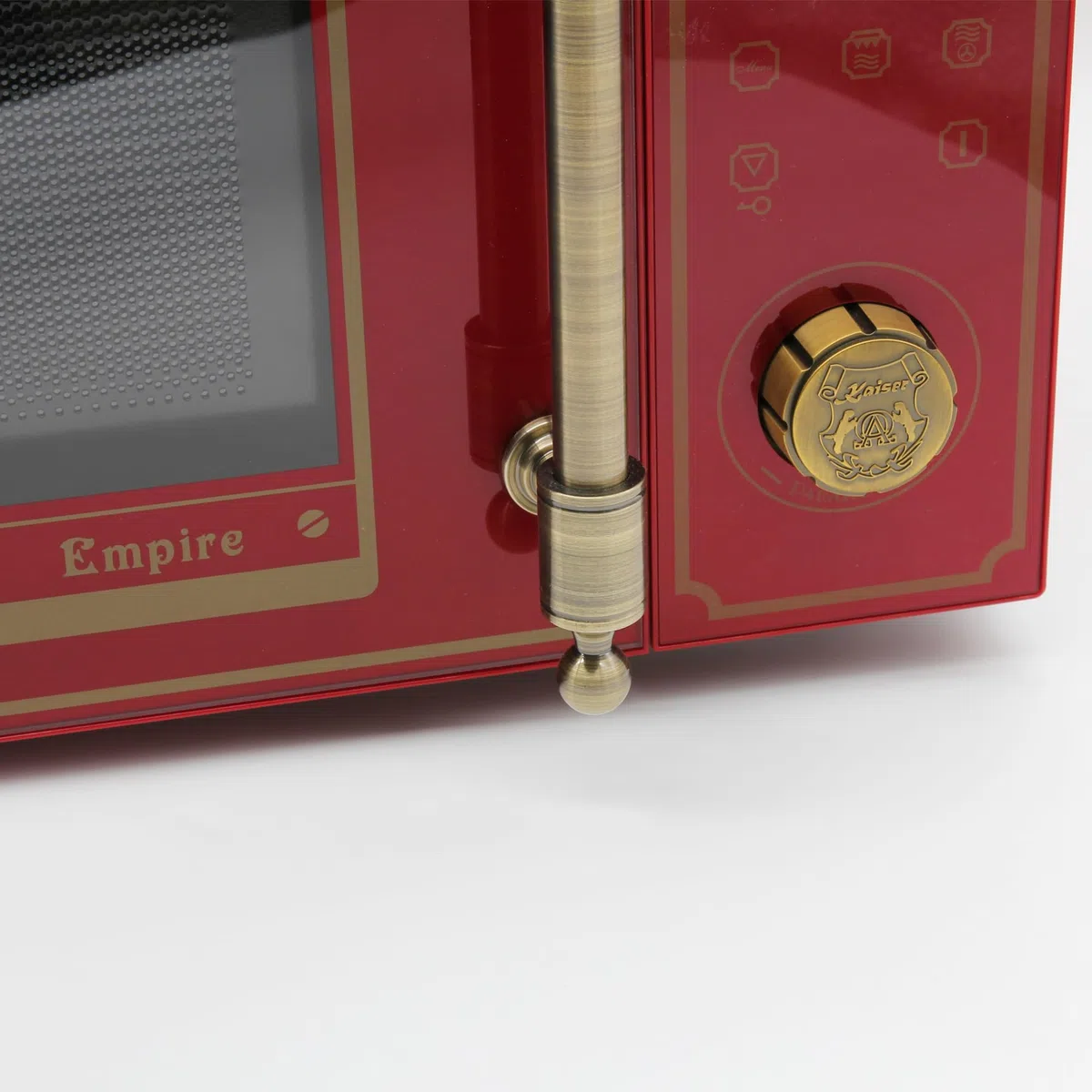 Kaiser Empire M 2530 RotEm Retro Mikrowelle 25L Mikrowellenherd mit Heißluft Grill 25 Funktionen