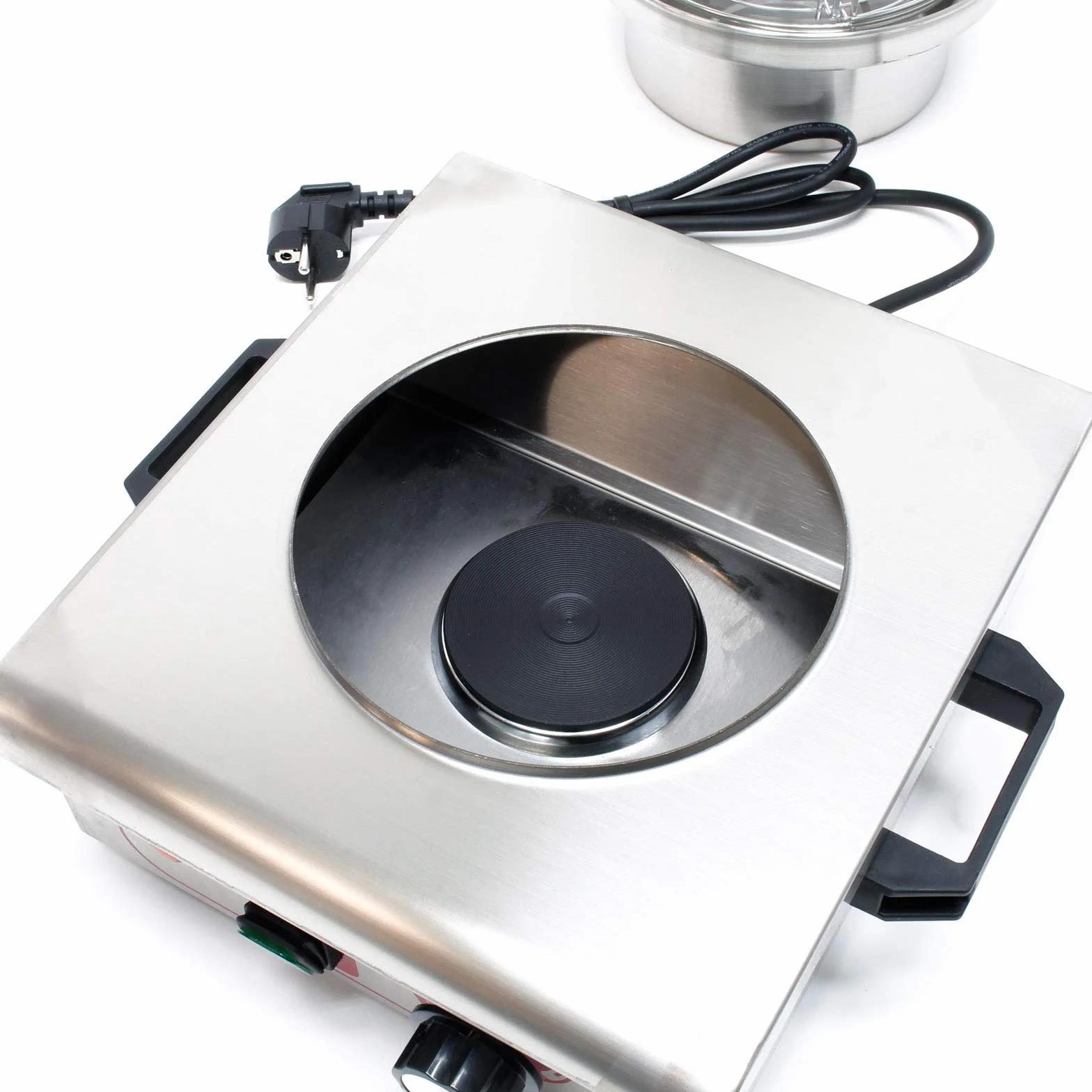 Wiltec Hot Dog Gerät 450 W aus Edelstahl, 260 x 290 x 380 mm, Wurstkocher Würstchenwärmer Hot Dog Maker Eierkocher Dämpfer