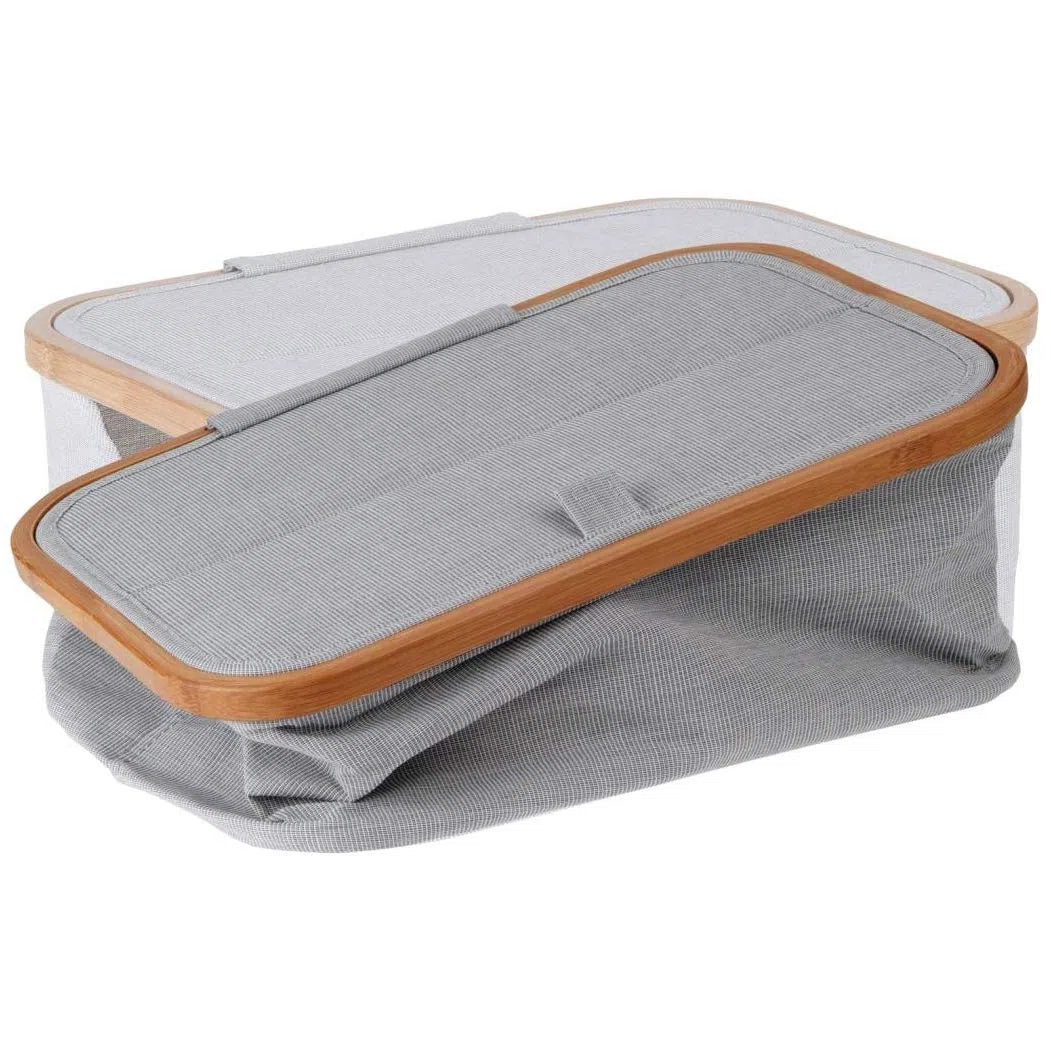 Prym Foldable Sewing Basket, Grey, 38 x 26 x 16 cm