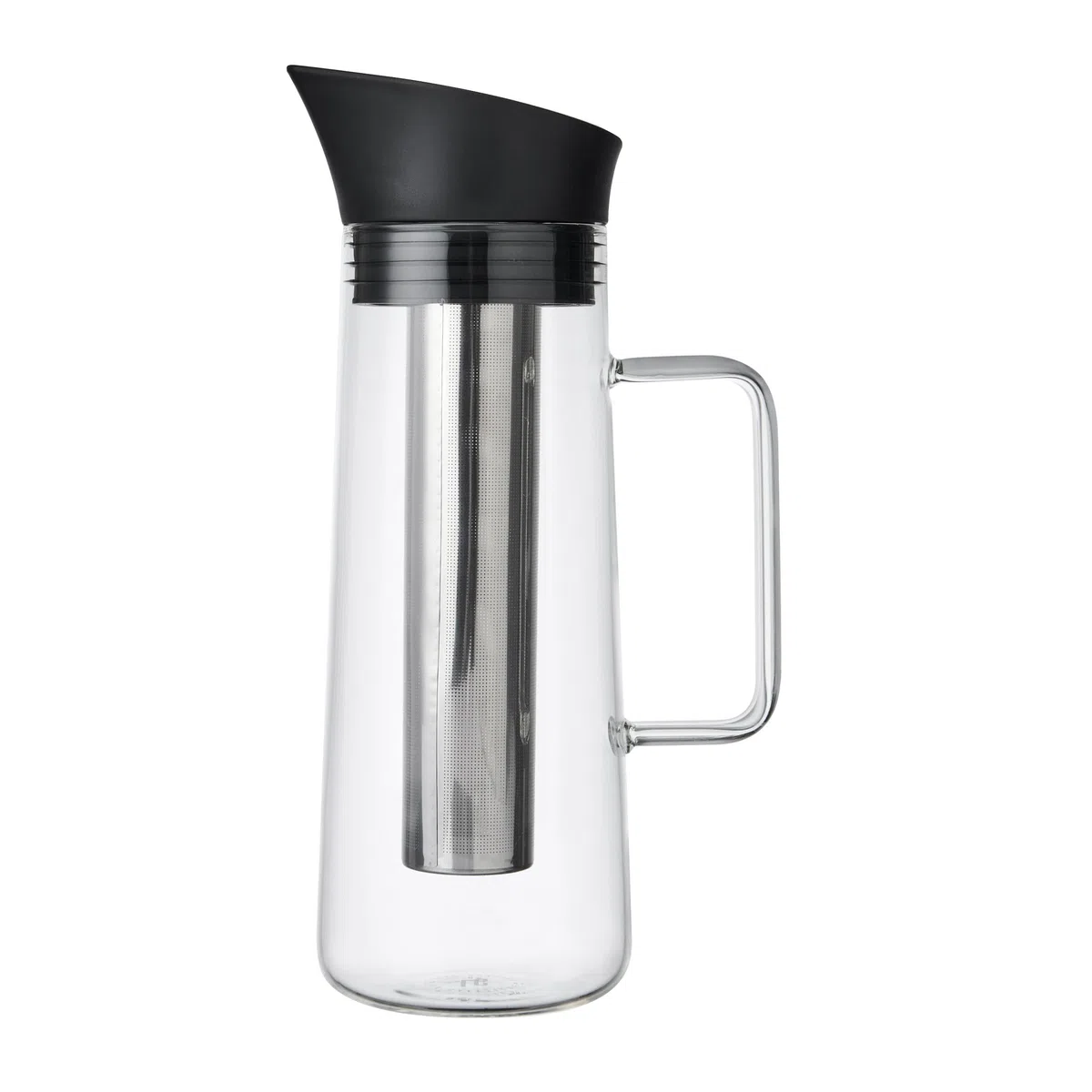 La Cafetière Kaffeebereiter zum Kaltbrühen, mit Netzfilter, spülmaschinenfest, Krugdeckel mit Ausgießer, Getränkebehälter für hochwertigen Eiskaffee, Eistee, hausgemachte Fruchtgetränke, 1 l