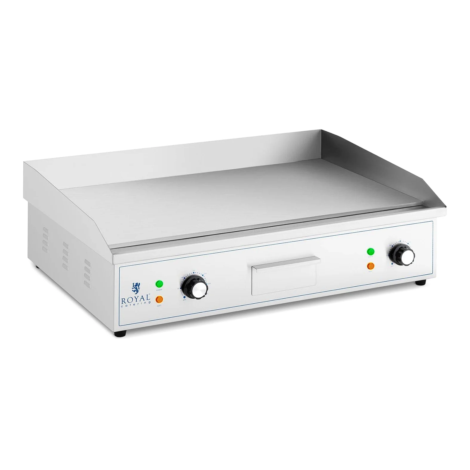 Royal Catering RCPG51-S Elektro Grillplatte 727 x 420 mm glatt 4.400 W Griddleplatte Bratplatte Griddleplatte elektrisch