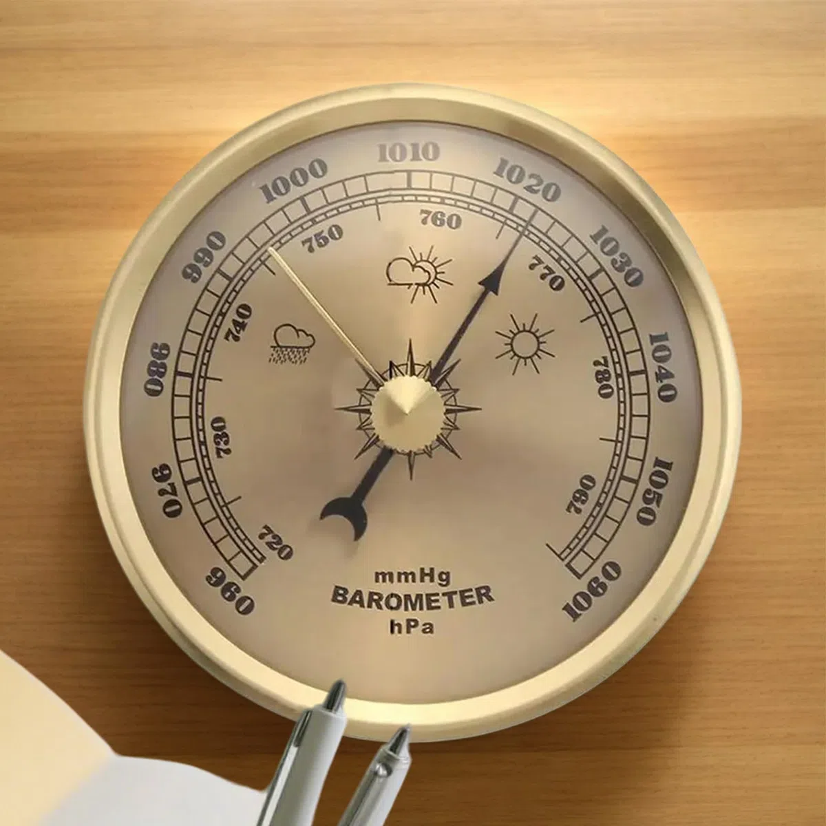 Outdoor Barometer - Wetteranzeige für Draußen,Tragbarer Barometer für Angeln Surfen Wandern Camping Bootfahren Jagdaktivitäten Unisex | Angelausrüstung Seen