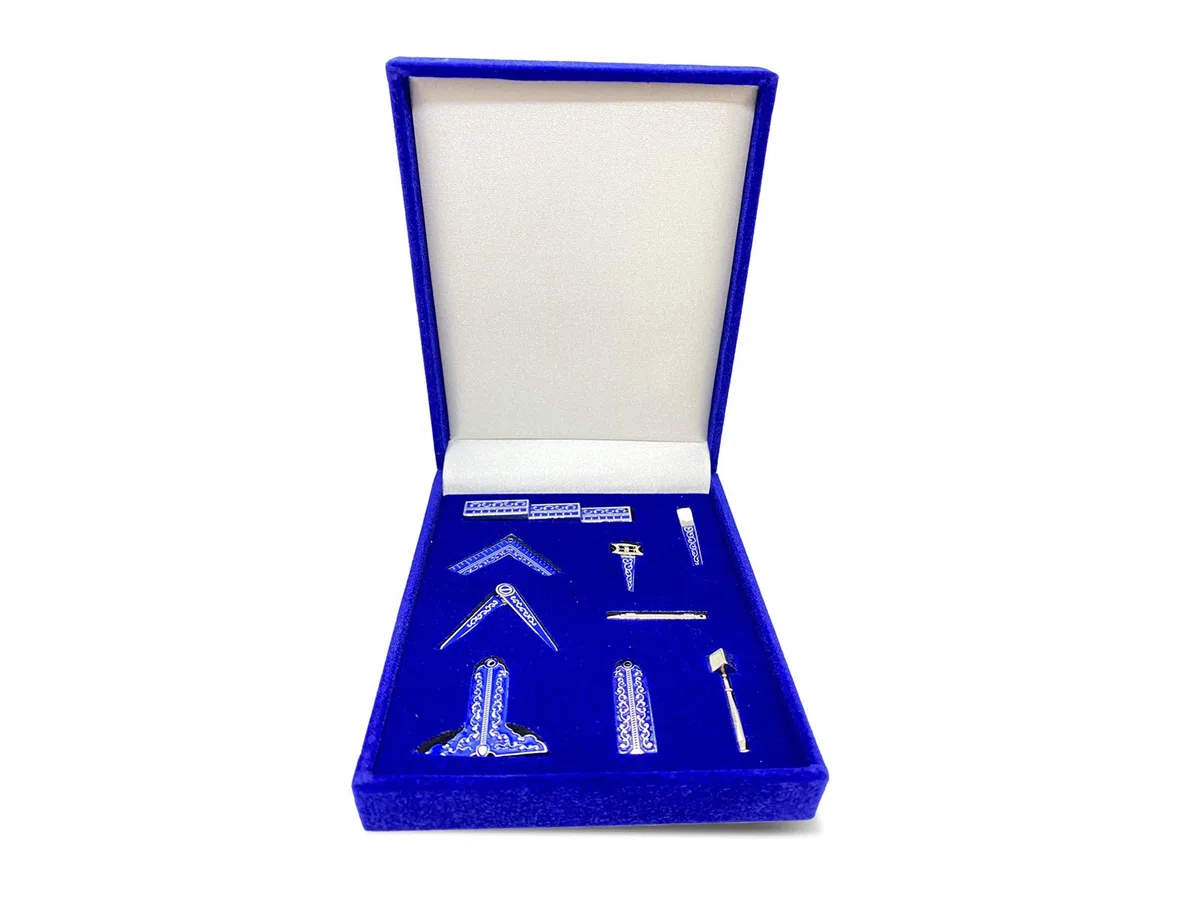 THE MASONIC COLLECTION - Working Tools Set Miniatur Geschenkbox – Geschenkset für Abzeichen – Ideale Freimaurer Geschenke für Männer