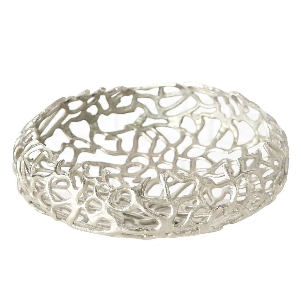 BOLTZE Fidan Schale Ø40 cm H13 cm Aluminium Silber