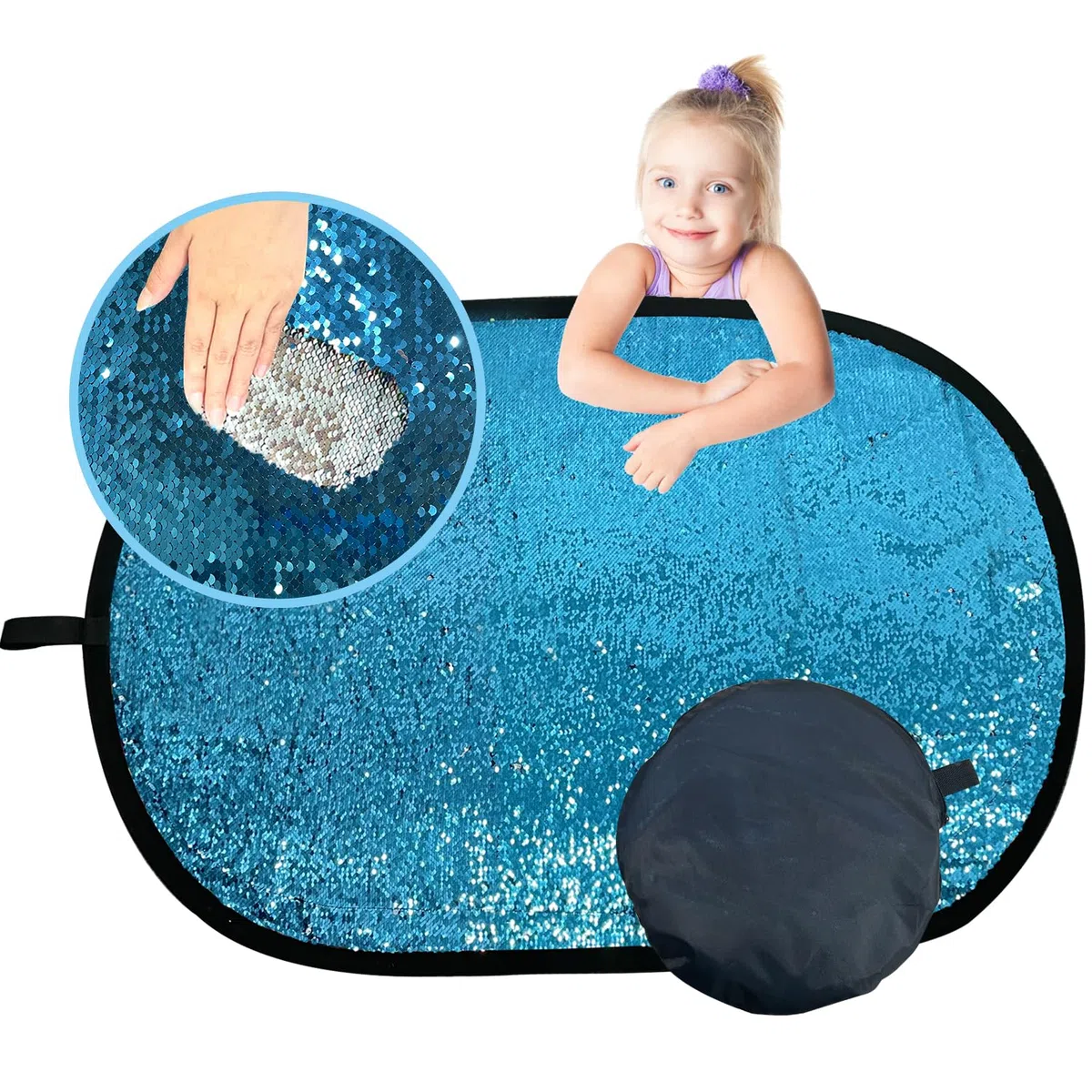 Wendbare Paillettenwand, sensorisches Wandpaneel für Kinder, sensorisches Pailletten-Flip-Stoffbrett zum Spielen und Lernen, sensorisches Spielzeug, taktile Stimulation