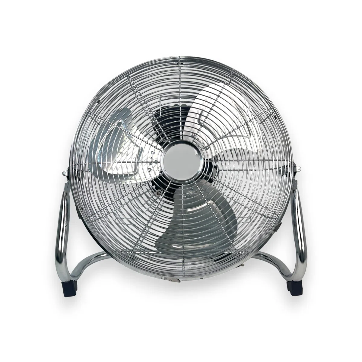 Standventilator 55 W Ø45 cm Edelstahlflügel 3 Geschwindigkeitsstufen Metallventilator