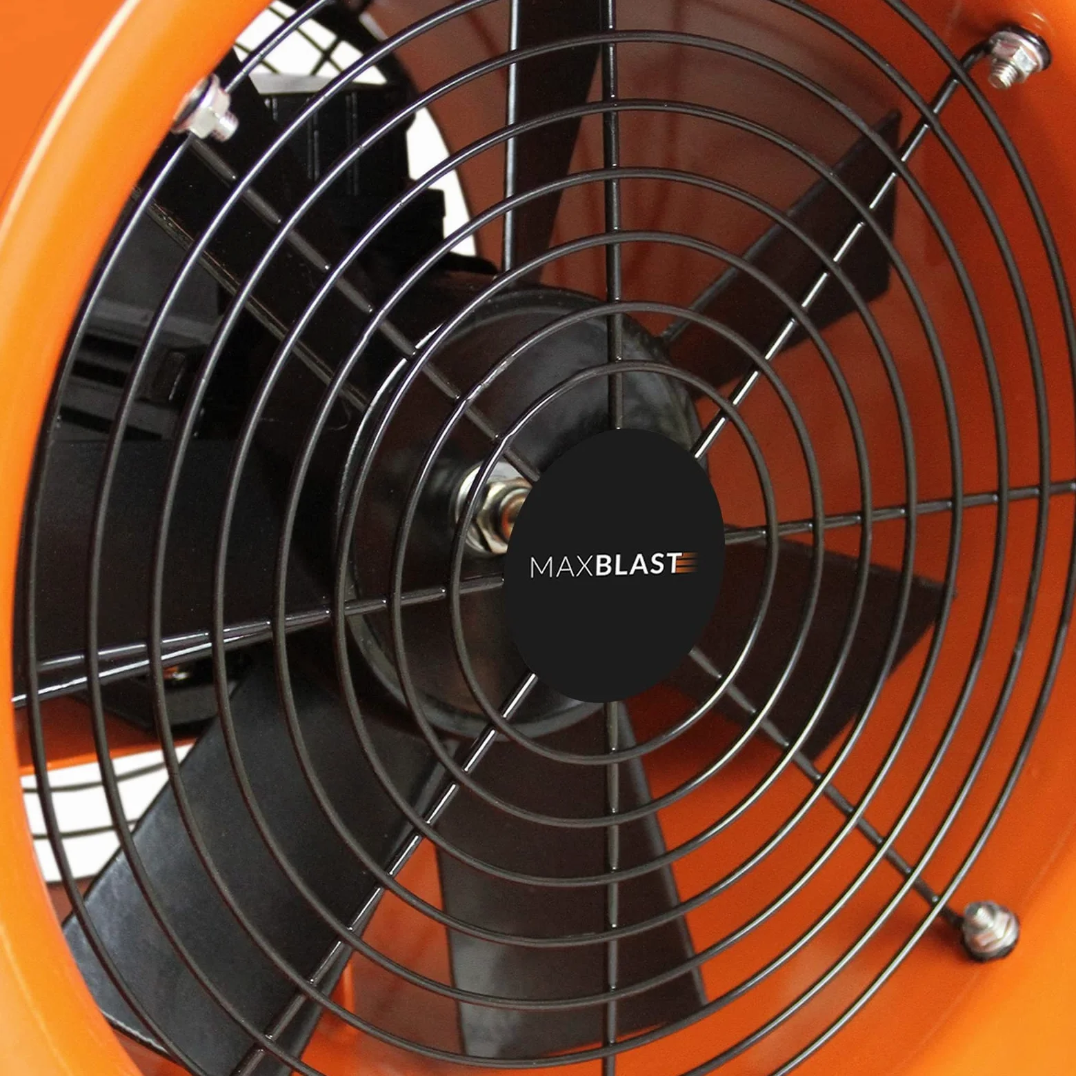 MAXBLAST Industrieventilator 3900m³/h, 2800–3300U/min mit 6m Schlauch – Axialventilator 300mm 550W, Bauventilator, Baulüfter & Baugebläse für Baustelle, Werkstatt und Staubabsaugung