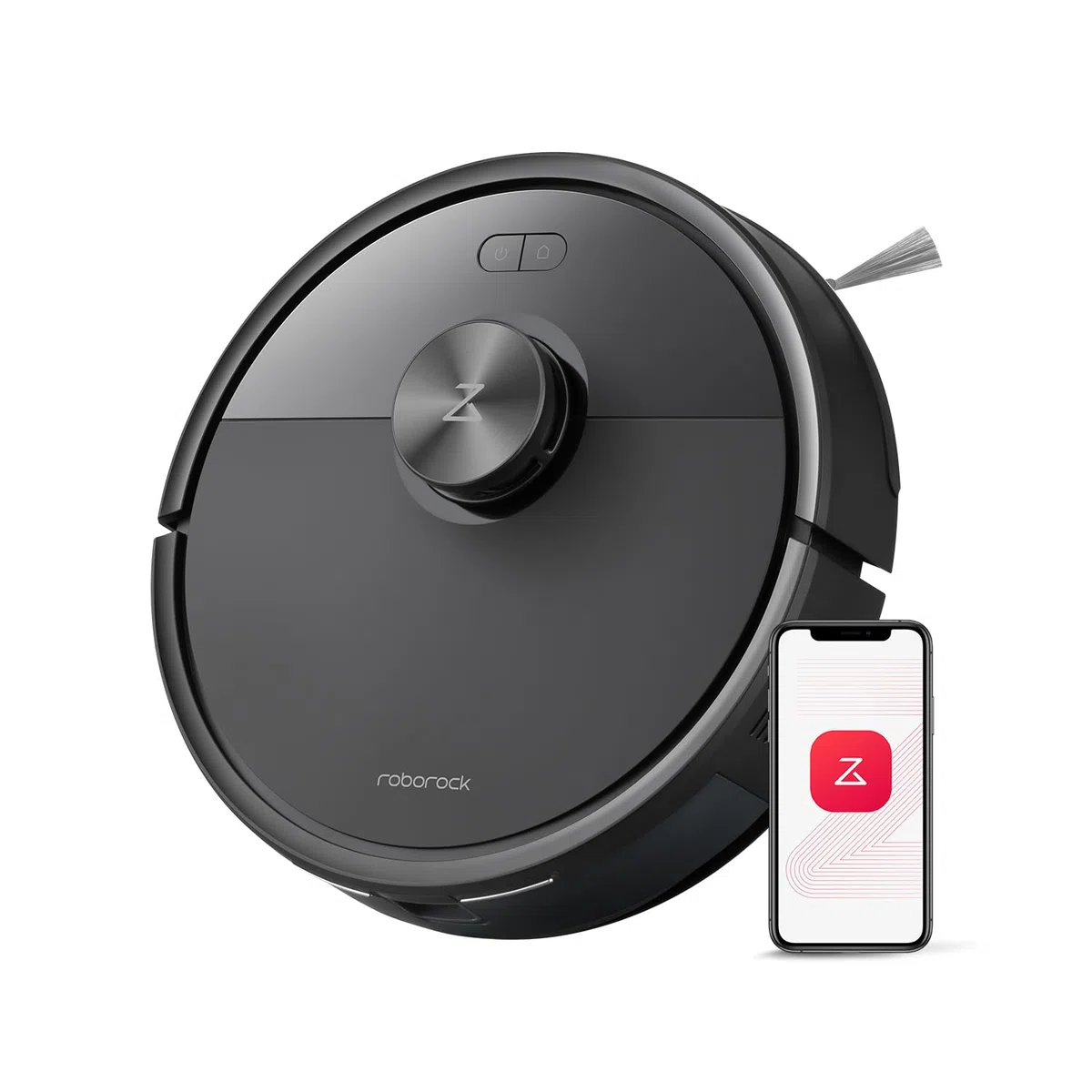 roborock Q7 M5 Saugroboter mit Wischfunktion, 10.000Pa Starker Saugkraft, Dual Anti-Tangle-System, 150Min Laufzeit, LiDAR Navigation, Staubsauger Roboter für Teppich, Tierhaare, APP Steuerung(Schwarz)