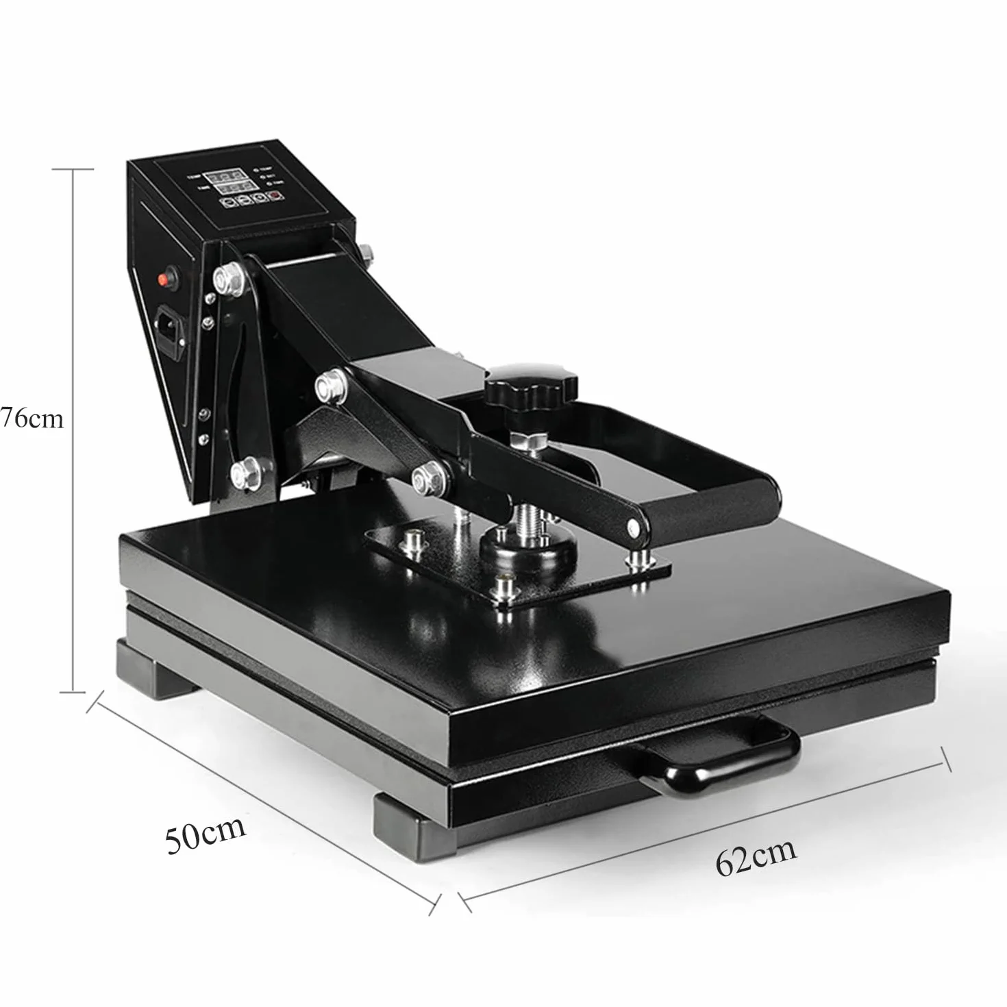 40x50cm Hitzepresse Heißpresse Maschine 2000W Transferpresse Sublimationsmaschine Mulitifunktional Textilpresse für T-Shirts Kissen Tasche Mauspads