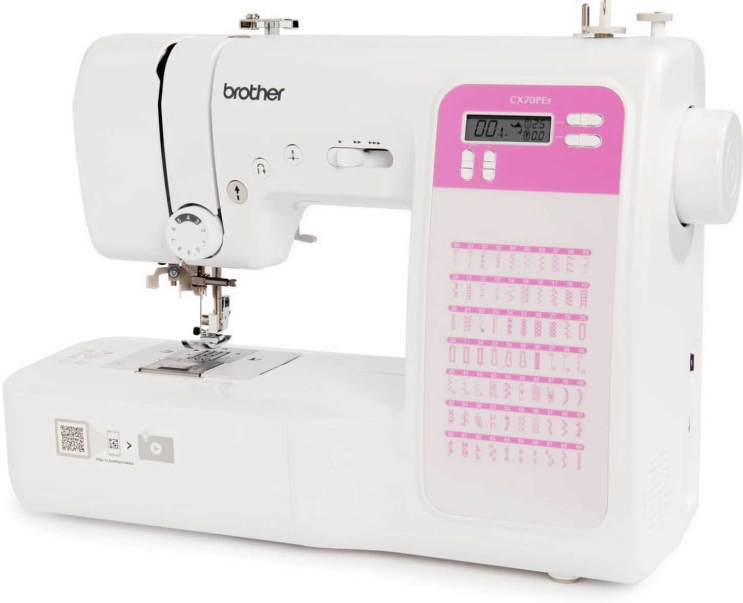 Brother CX70PES Elektronische Nähmaschine mit 70 Stichen Nähen + Tisch und Tasche inklusive