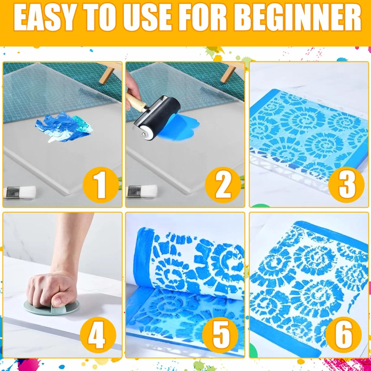 Gelli Printing Plate A3 (40x28cm) – Profi Gelplatte für Monotypie & Mixed Media – Transparente Druckplatte für Scrapbooking & Stoffdruck – Pflegeleicht