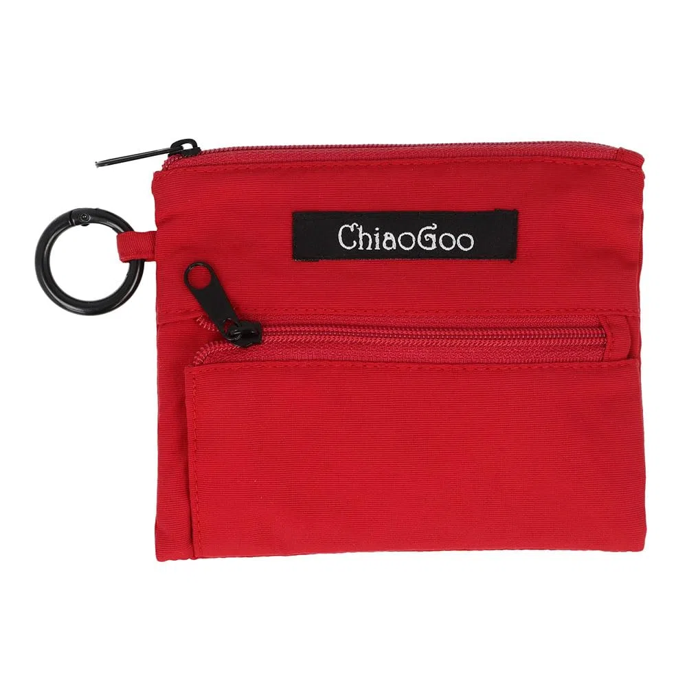 ChiaoGoo TWIST Lace Kurze Spitzen Kombi Set 5 cm und 8 cm Nadelspitzen 2,00 mm bis 3,25 mm Mini Edelstahl Stricknadeln mit Seilen 1 Einheit