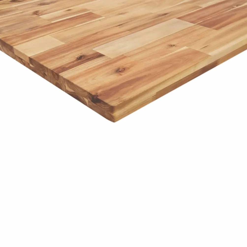 vidaXL Tischplatte, Regalbrett Rechteckig Massivholz, Wandboard Unbehandelte Oberfläche, Wandregal Holzregal Holzplatte, 140x40x4cm Akazienholz