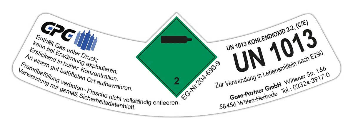2 kg Kohlensäure Flasche/Gasflasche gefüllt mit 2 kg Kohlensäure (CO2) / Lebensmittelqualität nach E290 / NEUE Eigentumsflasche / 10 Jahre TÜV