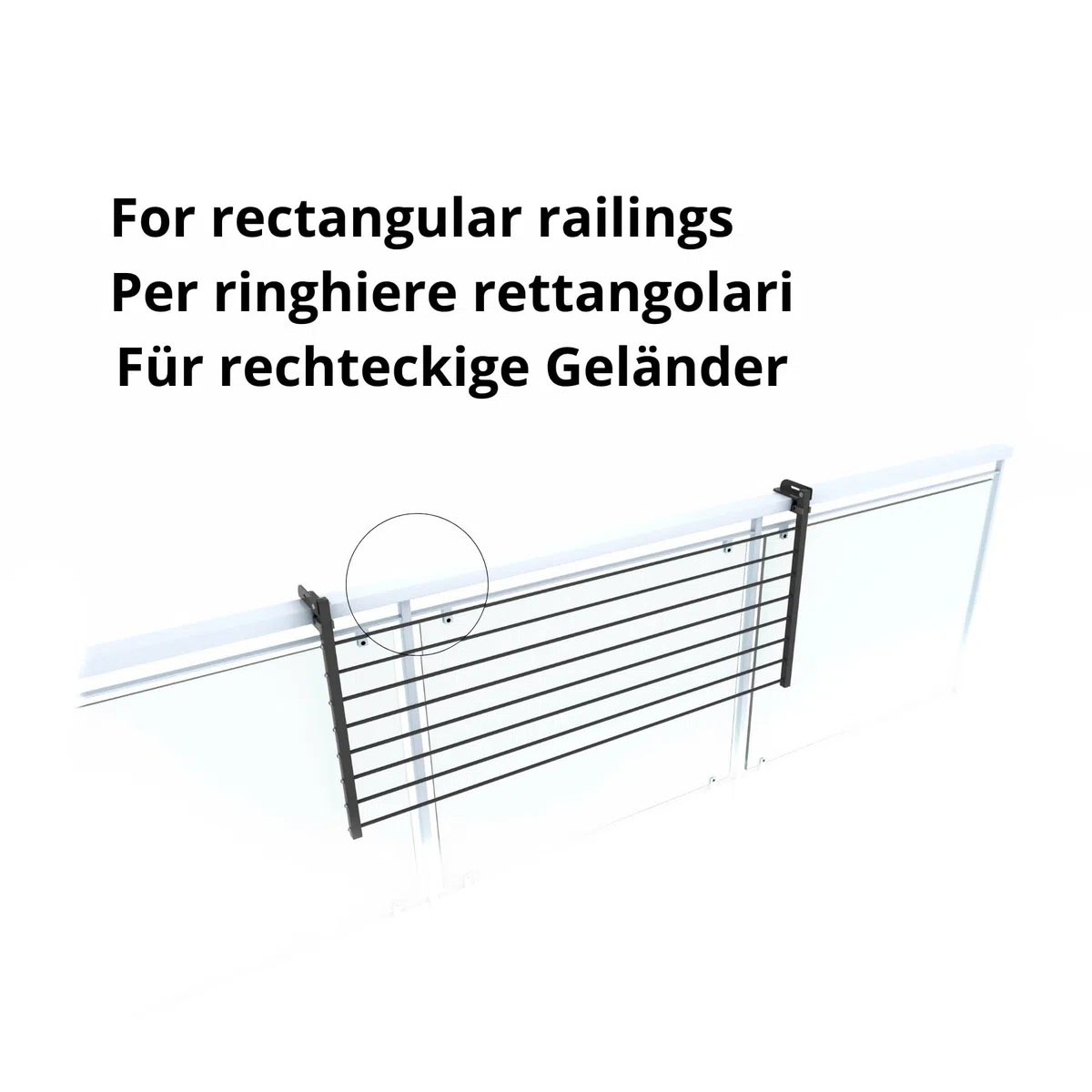 Foxydry, klappbarer Wäscheständer Duo für Außengeländer, strapazierfähig, aus Edelstahl und Aluminium, für Terrassen, Balkone und Geländer, Länge 118 cm (Anthrazit, 118 cm)