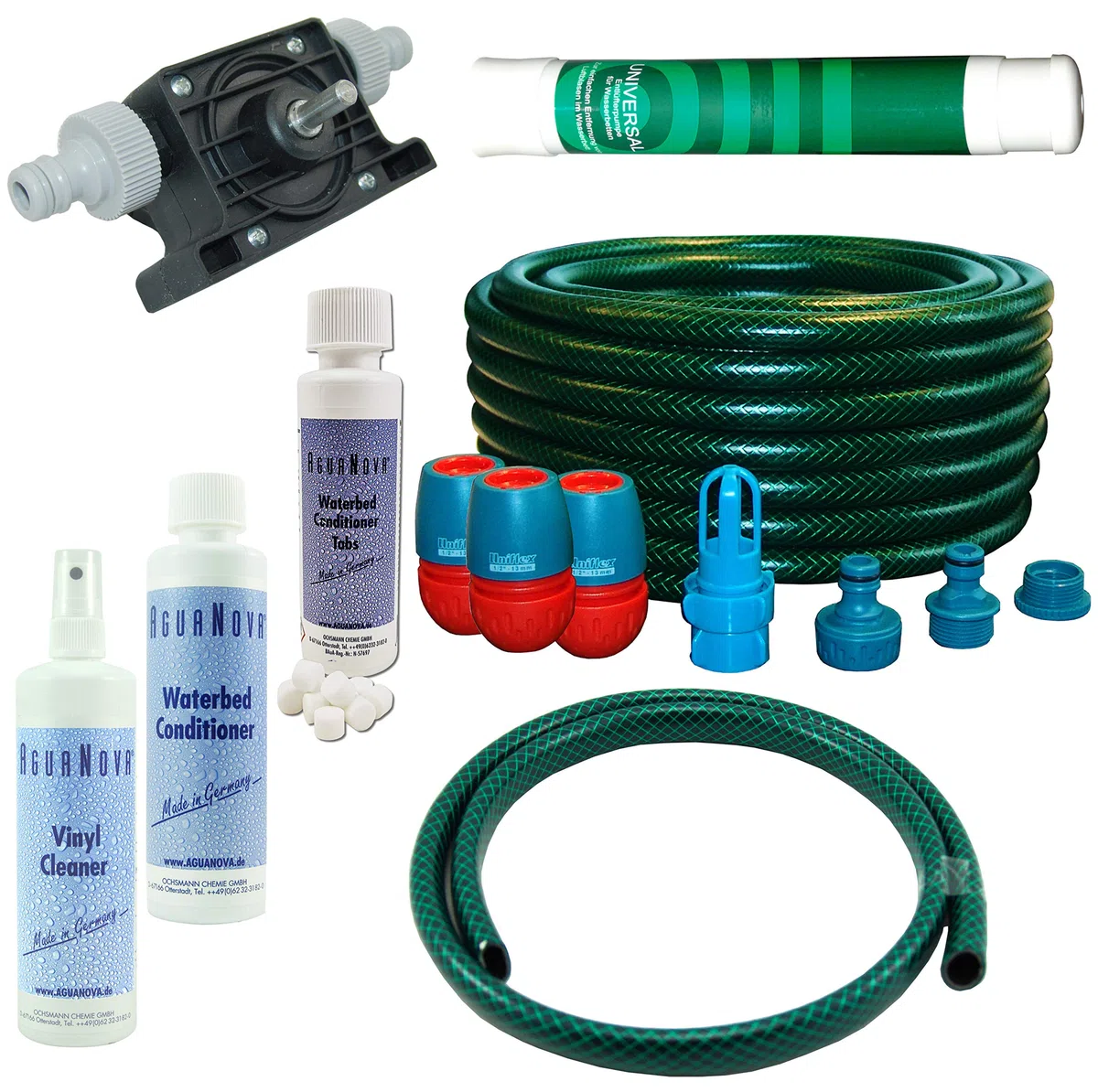 Wasserbetten Service Set Befüllset Entleerungsset Mono Pflegeprodukte Pumpe