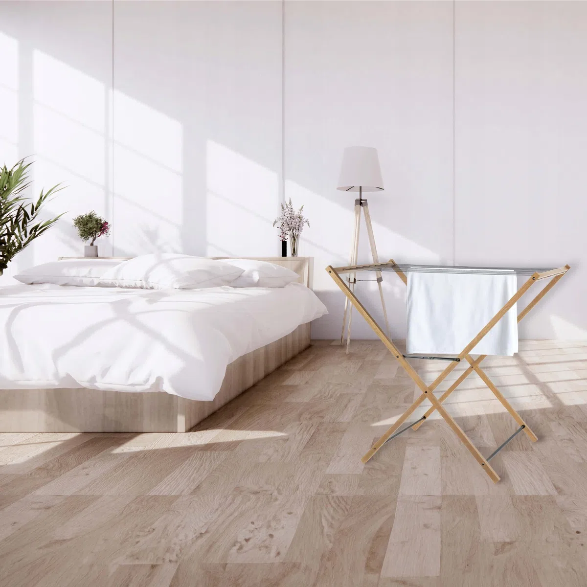 SEPIO Wäscheständer Ausziehbar- Ausziehbare Wäscheleine - Balkon Wand Wäscheständer - Wandtrockner - Badezimmer Wäsche Trocknen
