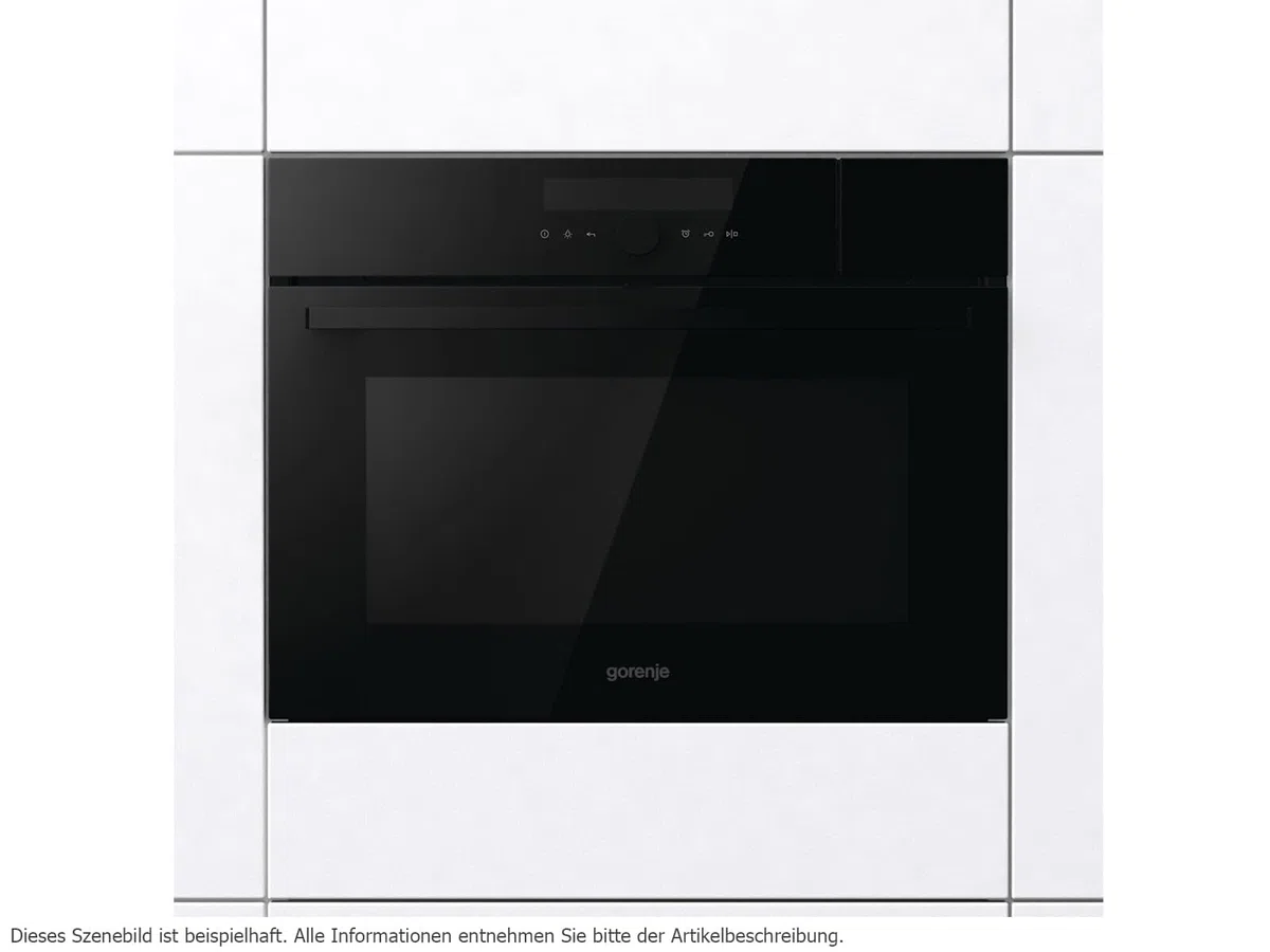 Gorenje Masterline BCMS598S19BG Kompakt-Dampfbackofen mit Mikrowellenfunktion Schwarz