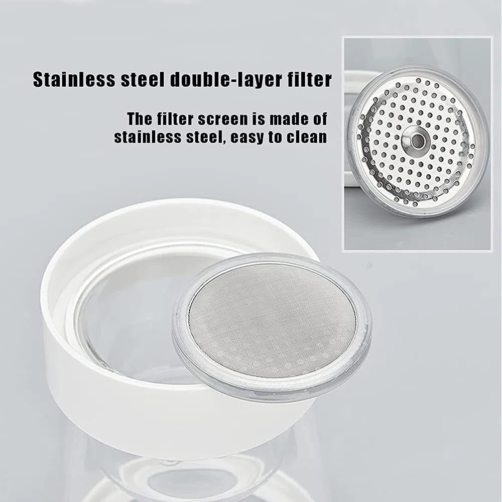 Ice Drip Kaffeemaschine, 400 ml, kaltgebrühter Kaffee, glatter Tropfer, langsamer Kalttropfen, Eiskaffeekonzentrat, Brauer mit einstellbarem Wasserfluss, Edelstahlfilter