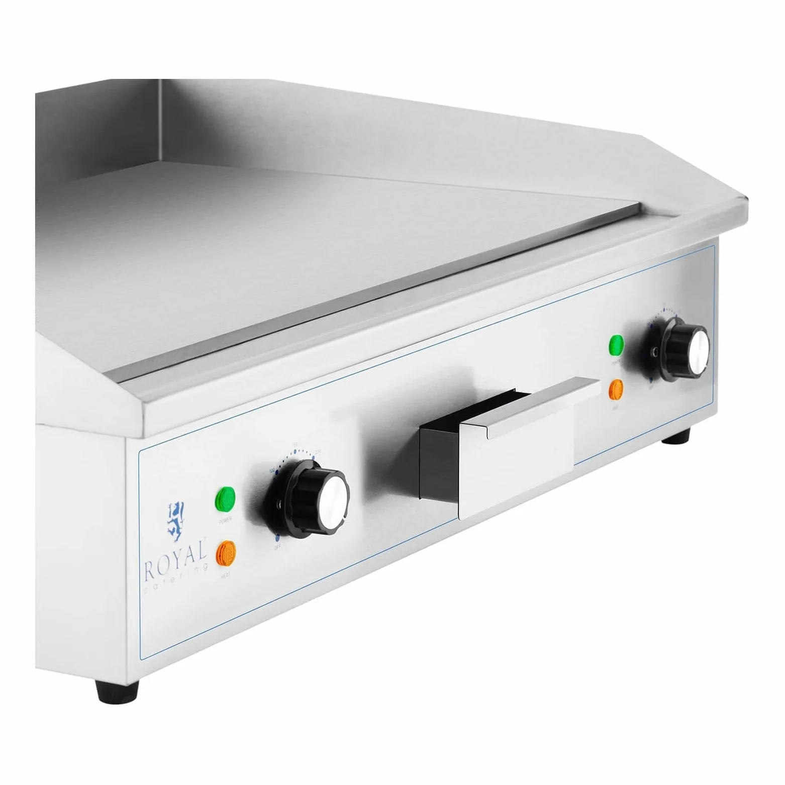 Royal Catering RCPG51-S Elektro Grillplatte 727 x 420 mm glatt 4.400 W Griddleplatte Bratplatte Griddleplatte elektrisch