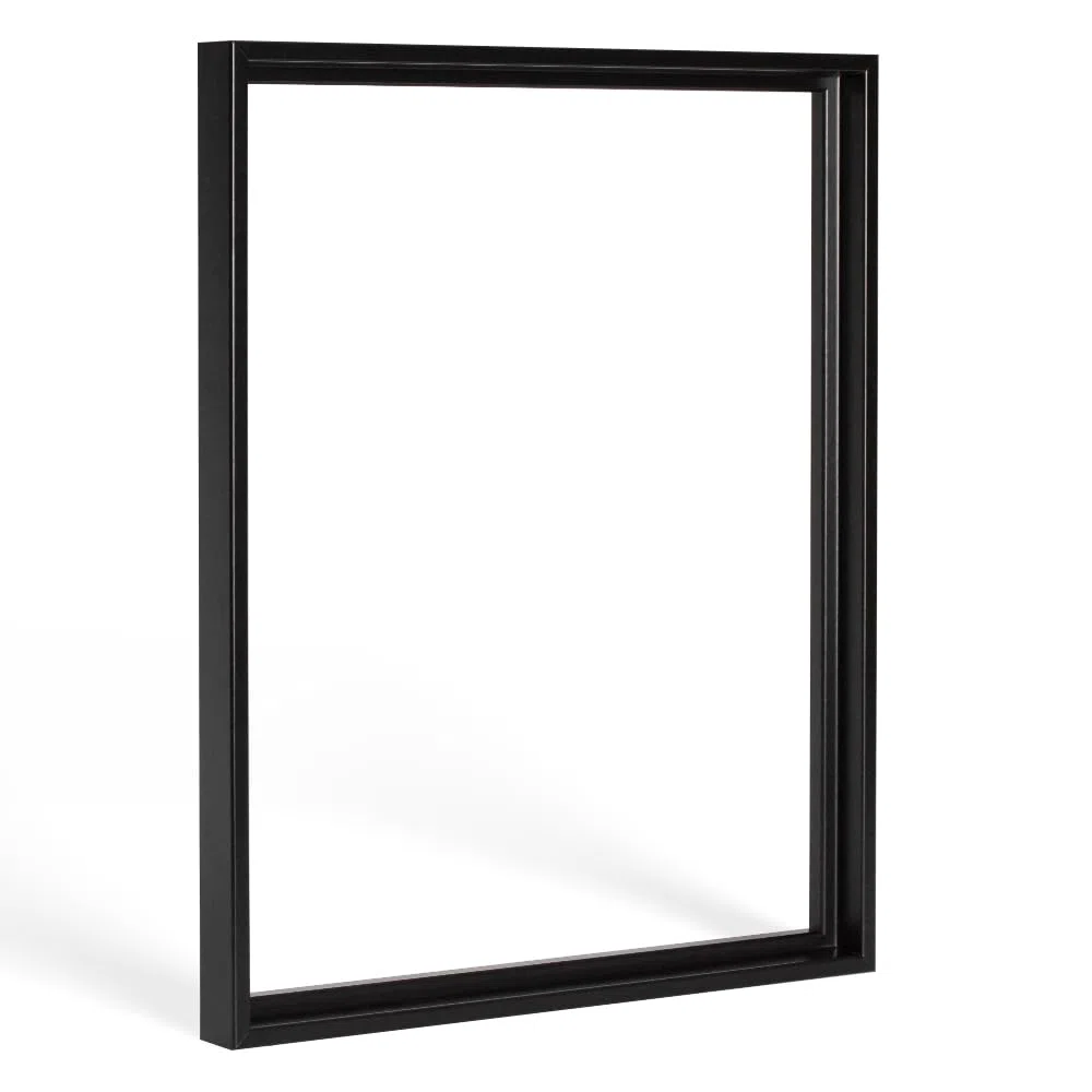 Bildershop-24 Schattenfugen - Rahmen LEMGO 100 x 100 cm Schwarz (matt) 73 Verschiedene Größen
