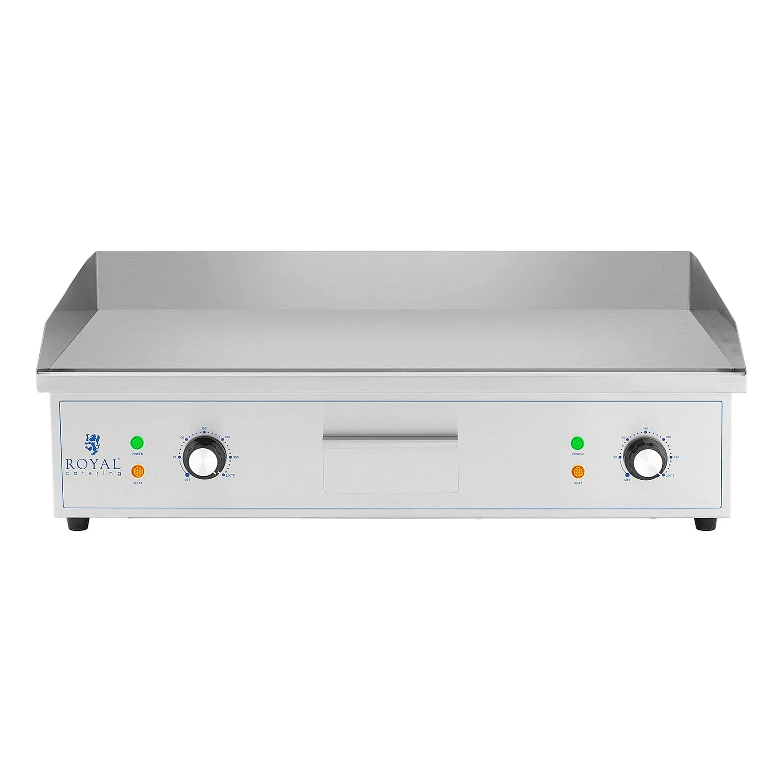 Royal Catering RCPG51-S Elektro Grillplatte 727 x 420 mm glatt 4.400 W Griddleplatte Bratplatte Griddleplatte elektrisch