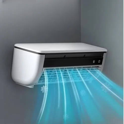 Kabelloser Wandklimaanlagenventilator, wiederaufladbarer Kühlventilator für Zuhause