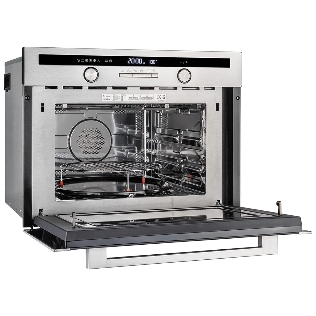 KKT KOLBE Einbaumikrowelle 60 cm | 44L | 3,35kW | Pizzafunktion | Grill | Heißluft | Automatik-Timer | 2-fach Wärmeschutzverglasung | Kindersicherung | EBM4502ED