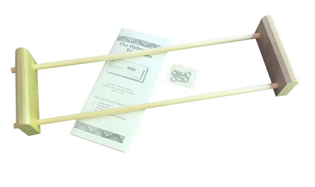 Ojibwa Bead Loom Extra großer Holzperlen-Webstuhl zum Perlenweben