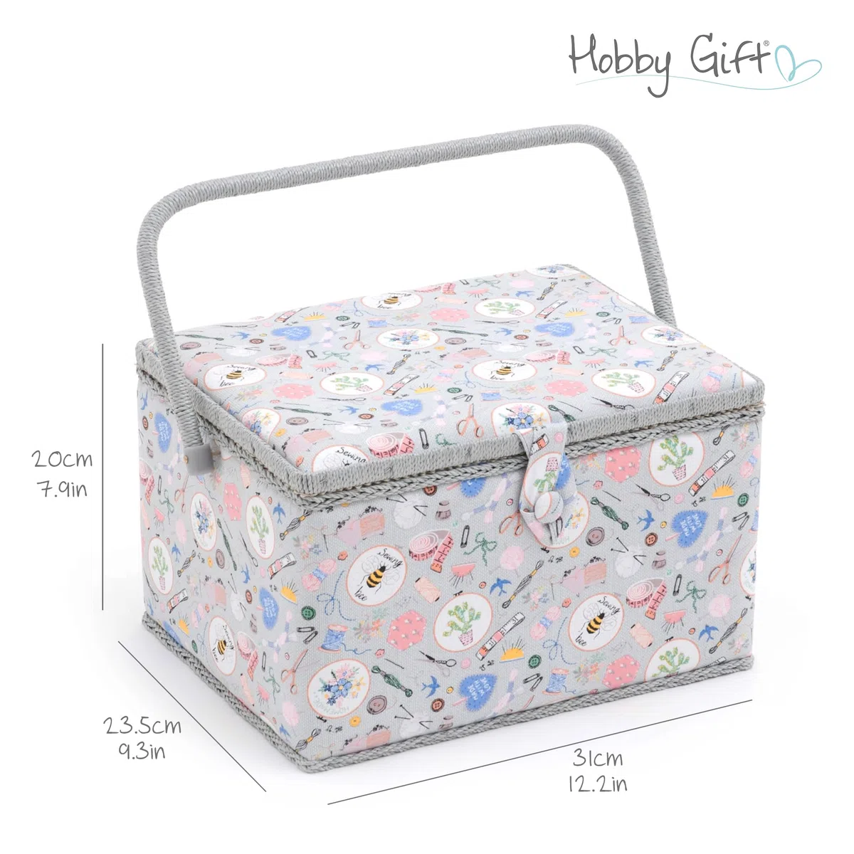 Hobby Gift Exclusive große Aufbewahrungsbox für Näharbeiten, Hausgemacht